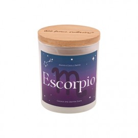 Vela Escorpión -Aroma a Coco y Jazmín